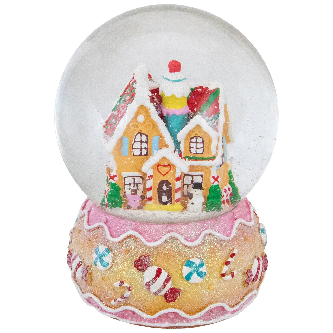 Northlight 6.5&#x22; Gingerbread House Musical Christmas Snow Globe